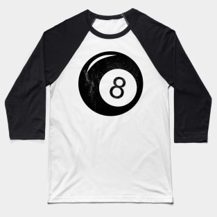 Eight Ball Distressed T-Shirt Baseball T-Shirt
